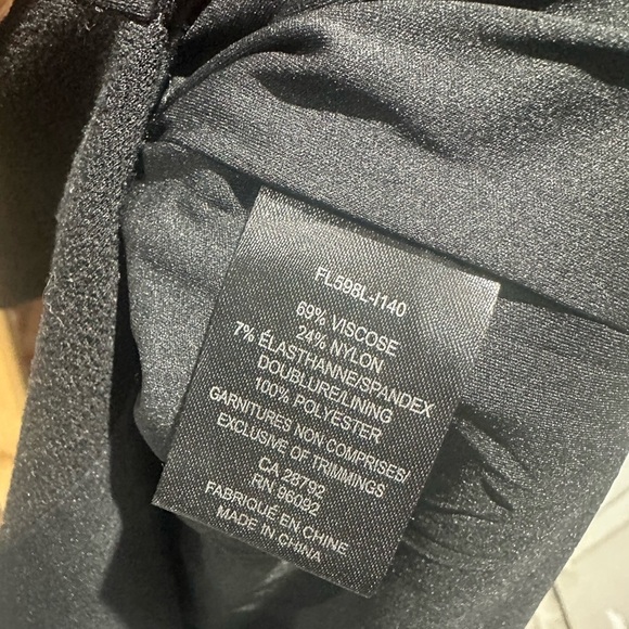 Forest Lily Black Midi Dress – Size 8 - Picture 8 of 9